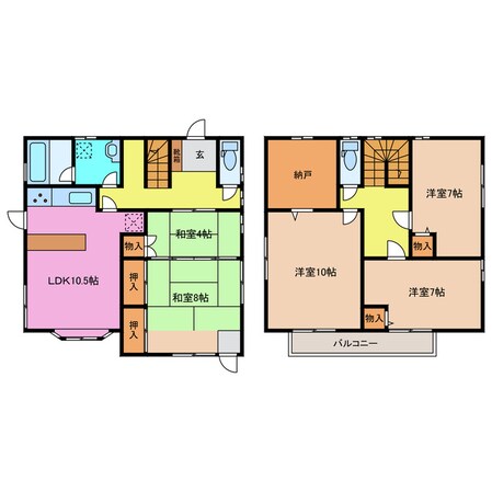 小舟江町貸家の物件間取画像